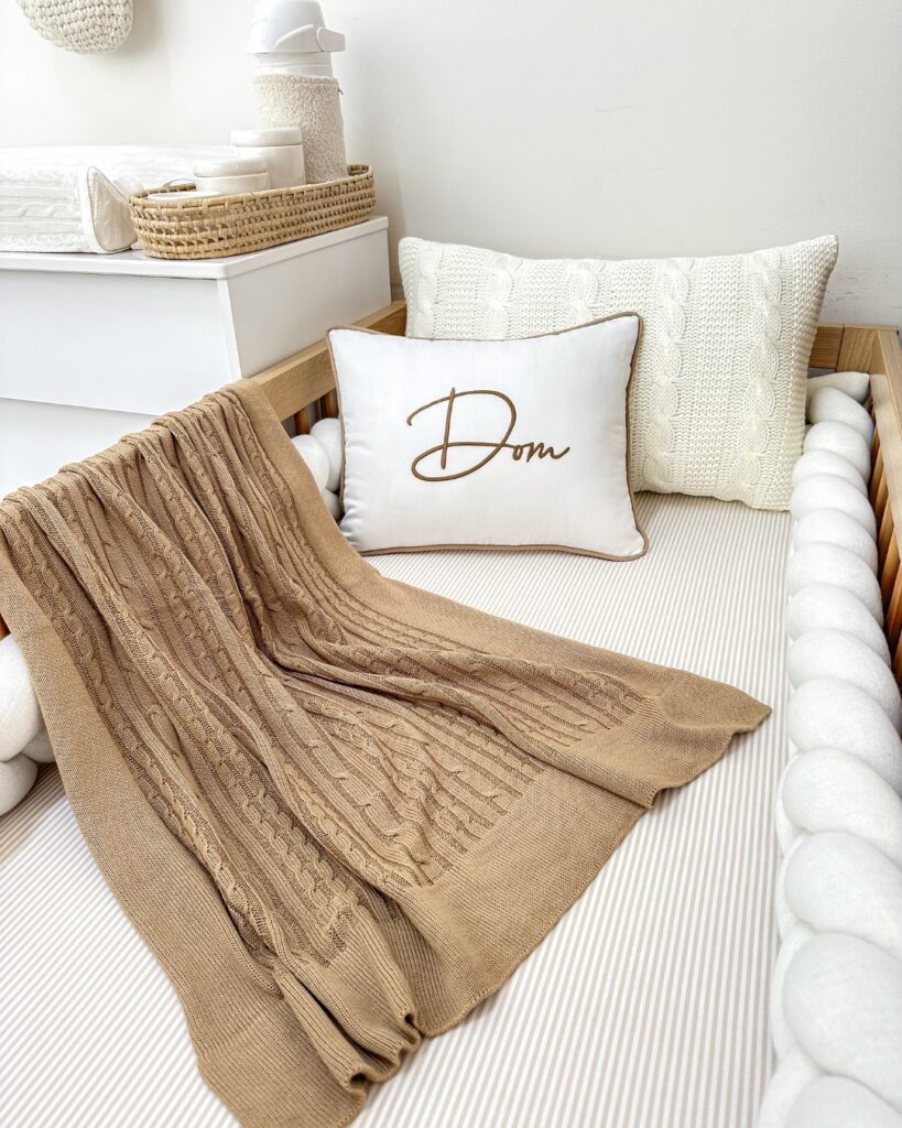 Kit berço bordado para menino