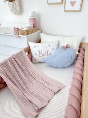 Kit berço elegante menina tema jardim