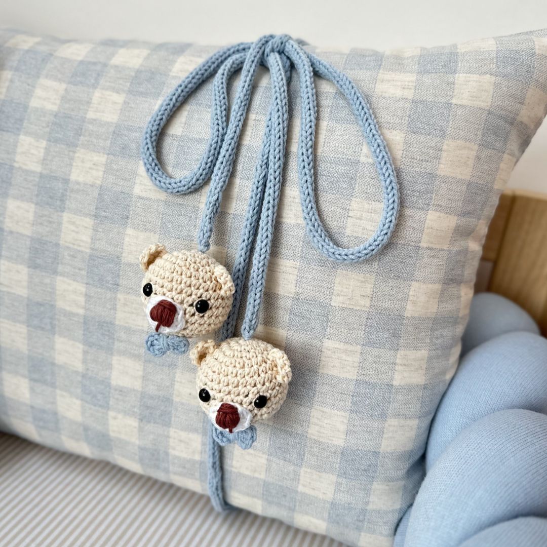 Cabeceira vichy azul