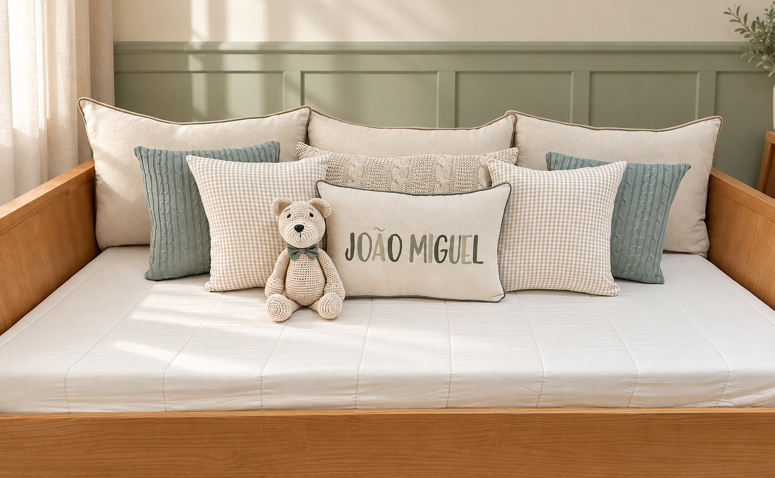 kit-cama-auxiliar-para-quarto-de-bebe-ursinho-verde-bege